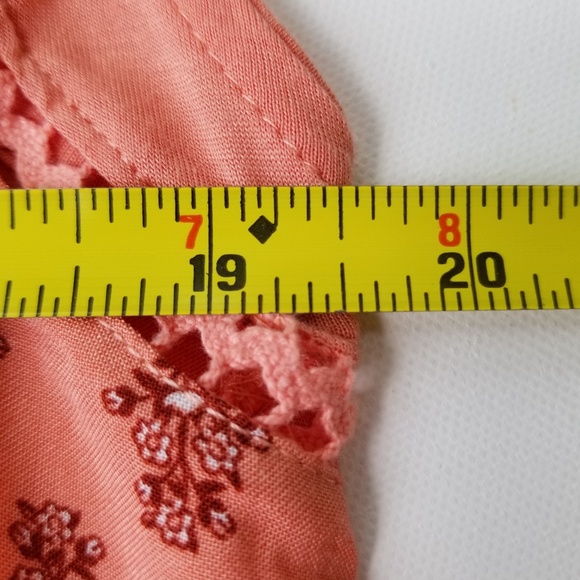 NWOT Route 66 Coral Sleeveless Floral Top - Picture 7 of 8